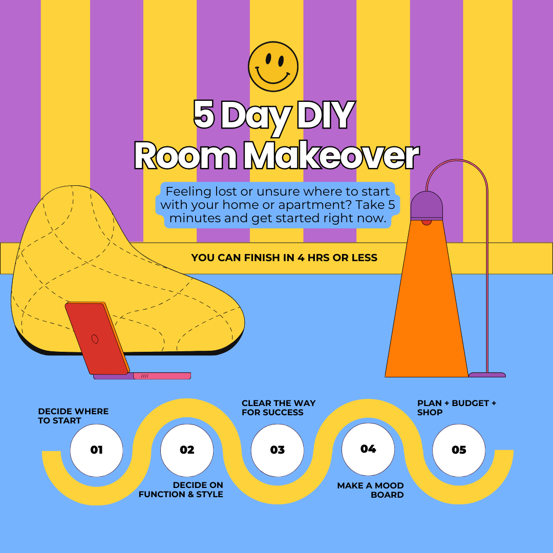 5 Day DIY Room Make Over (Instagram Post)